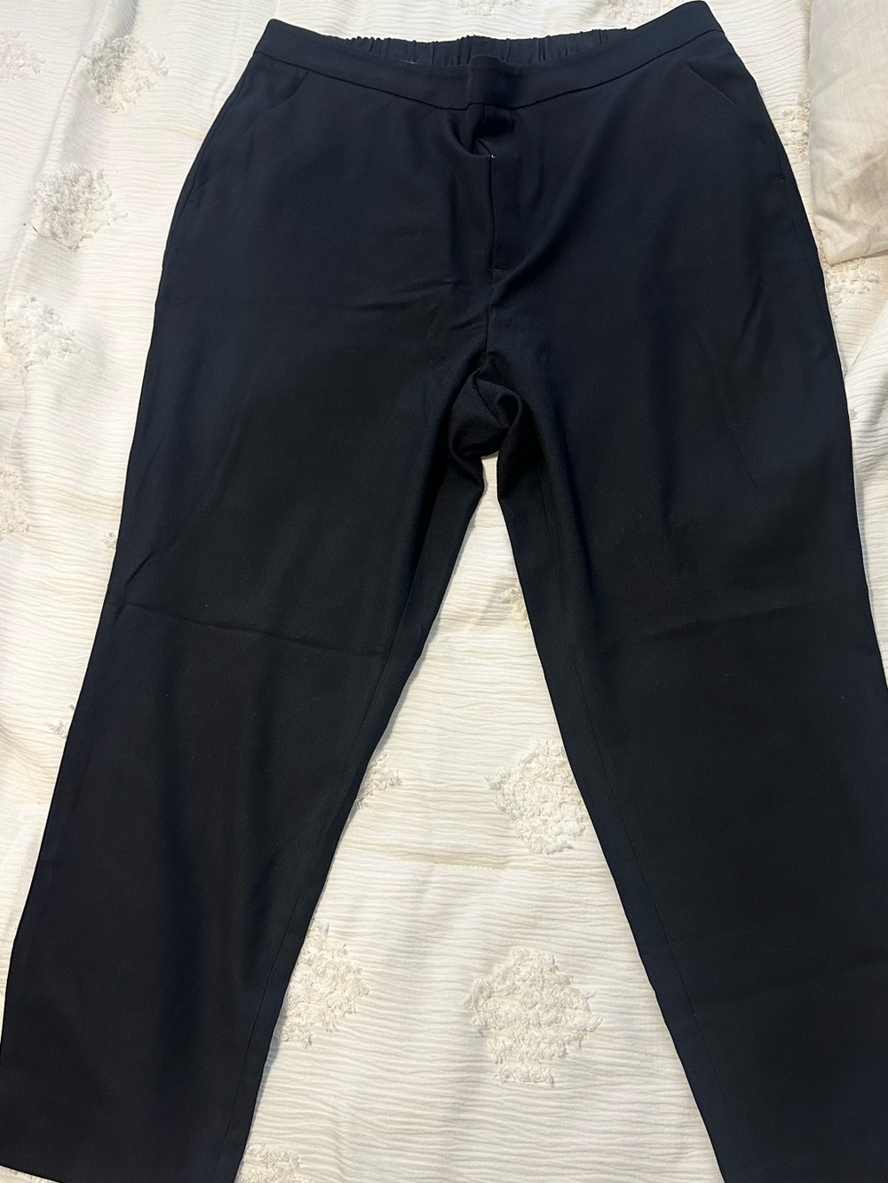 Banana Republic Women’s Hayden Wide Let Navy Dress Pants